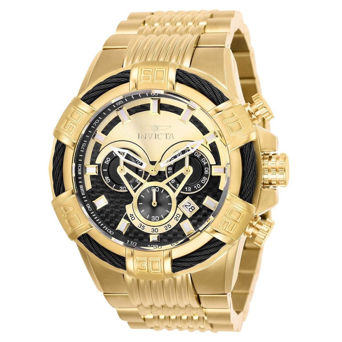 Invicta Men&#39;s 25543 Bolt Gold-Tone Stainless Steel Watch