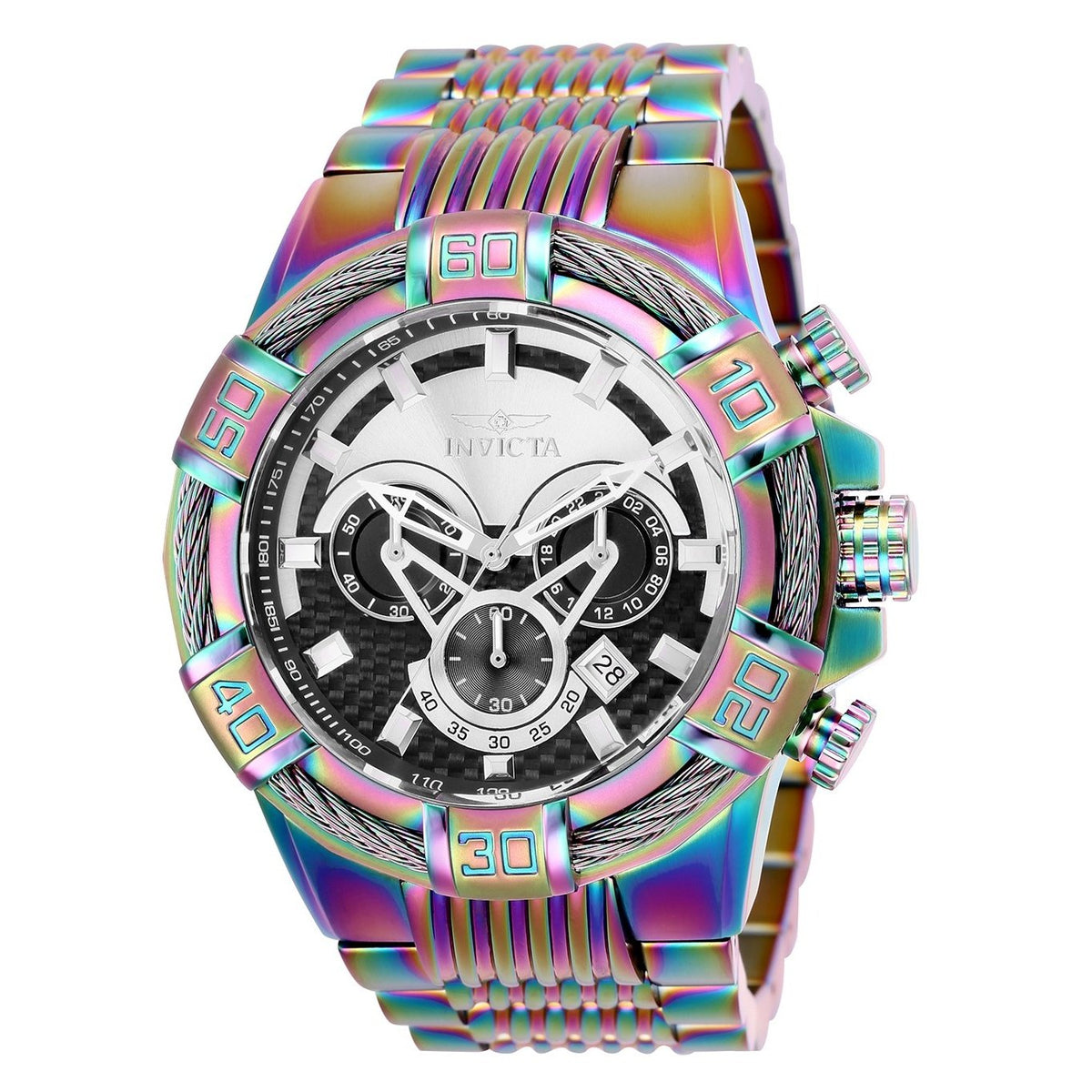 Invicta Men&#39;s 25546 Bolt Rainbow Stainless Steel Watch