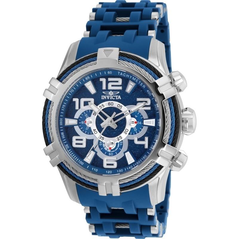 Invicta Men's 25558 Bolt Black and Gold-Tone Polyurethane and Stainless Steel Watch