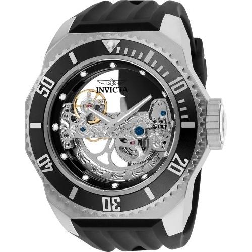 Invicta Men&#39;s 25610 Russian Diver Automatic Black Silicone Watch