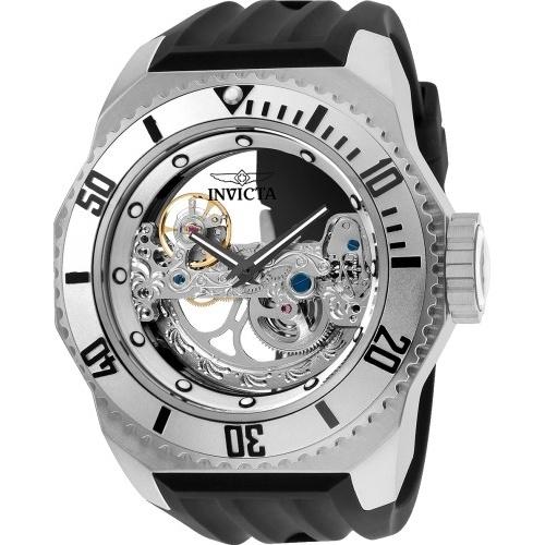 Invicta Men&#39;s 25611 Russian Diver Automatic Black Silicone Watch