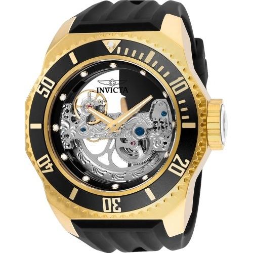 Invicta Men&#39;s 25625 Russian Diver Automatic Black Silicone Watch