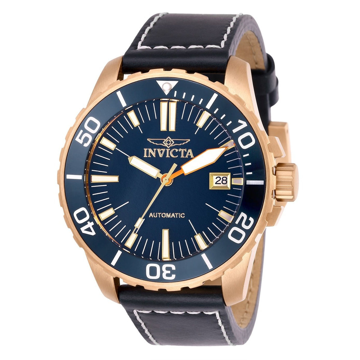 Invicta Men's 25643 Pro Diver Automatic Blue Leather Watch