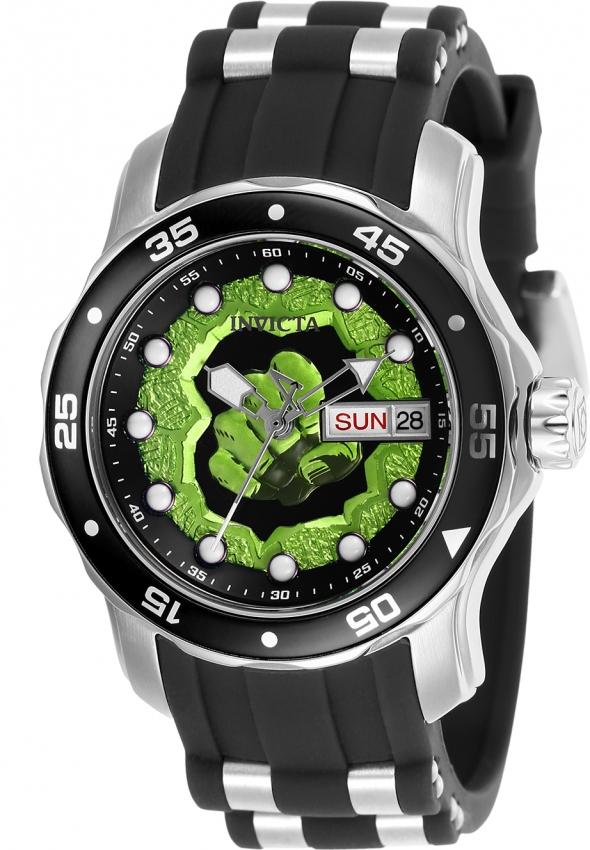 Invicta Women's 25706 Marvel Hulk Black and Silver Silver Watch