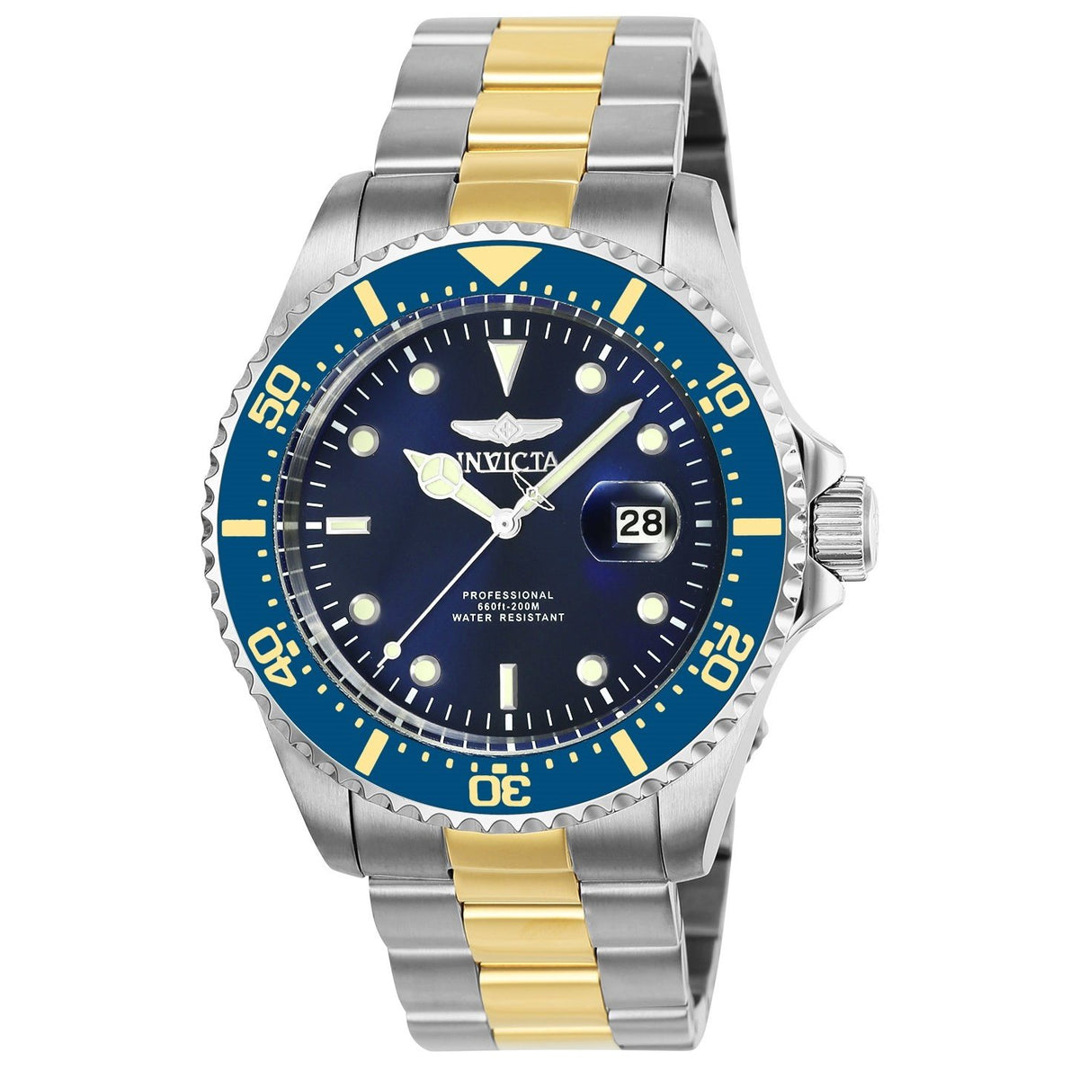 Invicta Men's 25716 Pro Diver Gold-tone and Silver Stainless Steel Watch