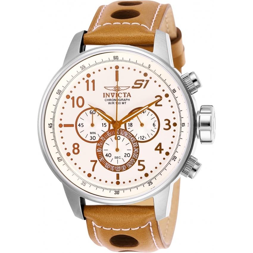 Invicta Men&#39;s 25725 S1 Rally Brown Leather Watch