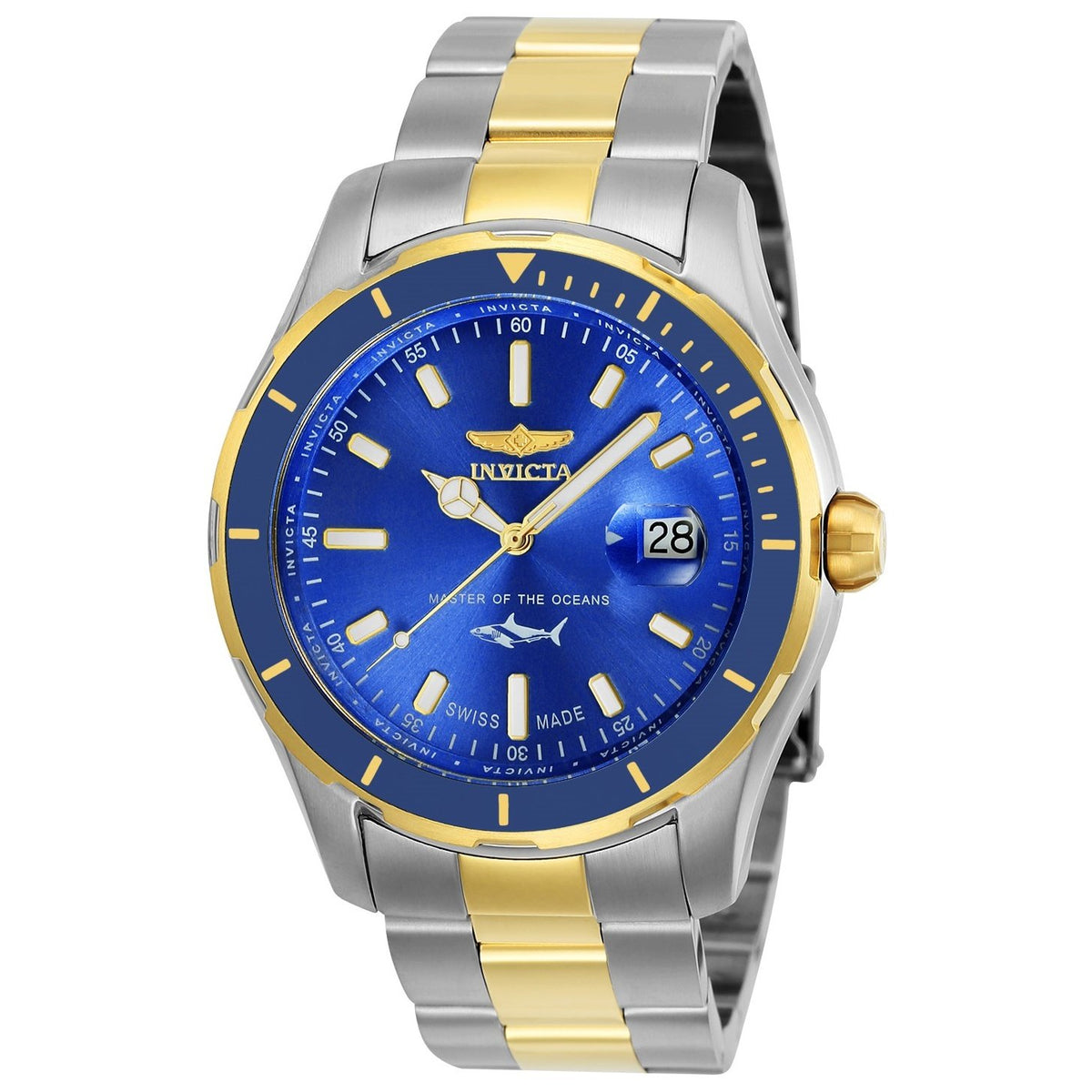 Invicta Men&#39;s 25815 Pro Diver Gold-Tone and Silver Stainless Steel Watch