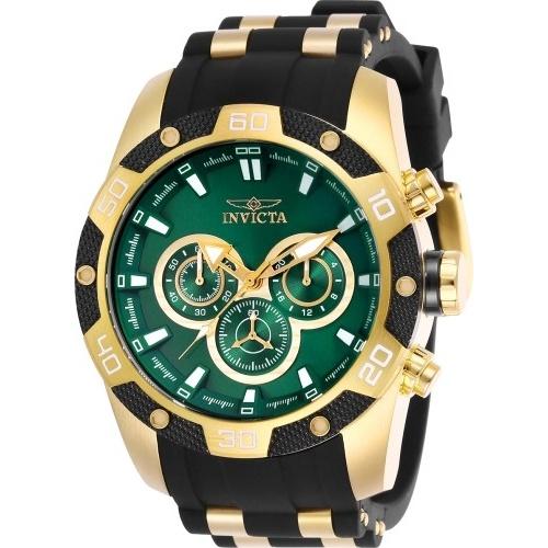 Invicta Men&#39;s 25837 Speedway Scuba Black and Gold-tone Polyurethane and Stainless Steel Watch