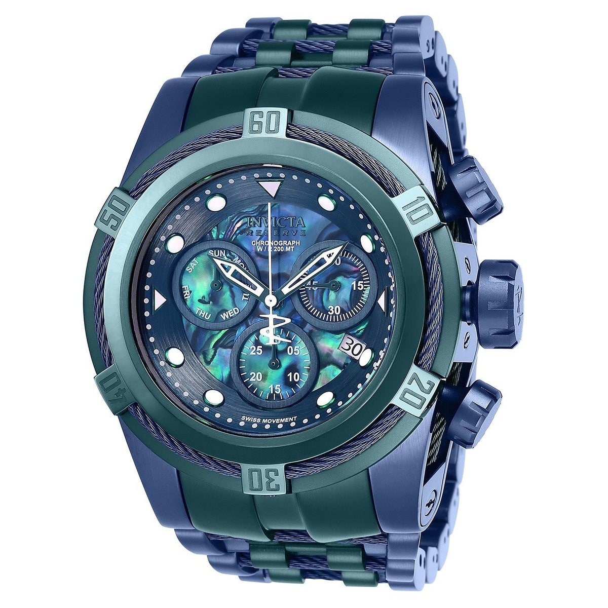 Invicta Men&#39;s 25919 Reserve Bolt Zeus Blue Stainless Steel Watch