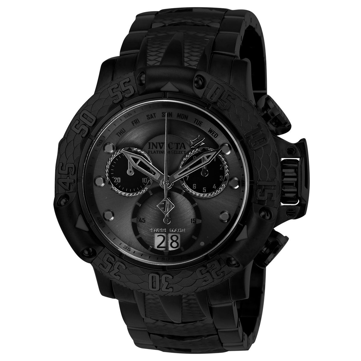 Invicta Men&#39;s 26212 Subaqua Poseidon Black Stainless Steel Watch
