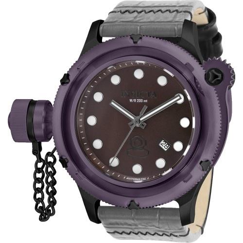 Invicta Men&#39;s 26424 Russian Diver Automatic Black Polyurethane and Stainless Steel Watch