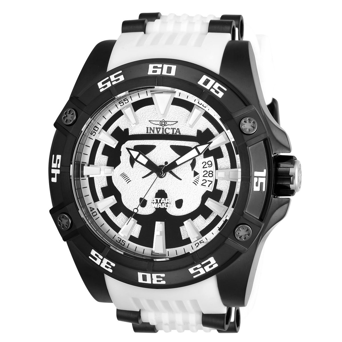 Invicta Men&#39;s 26516 Star Wars Stormtrooper Automatic White Stainless Steel Watch