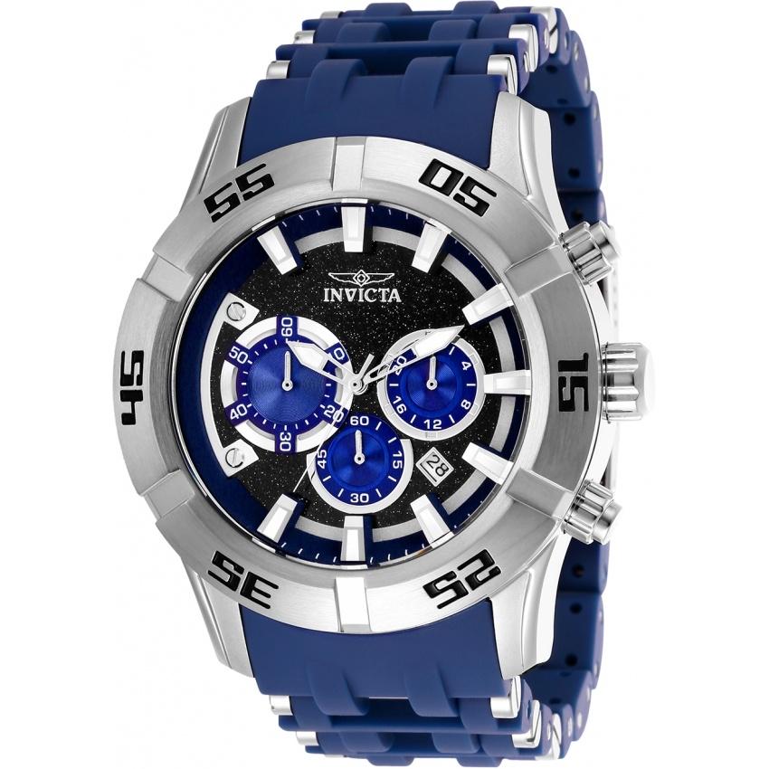 Invicta Men&#39;s 26532 Sea Spider Blue Polyurethane and Stainless Steel Watch