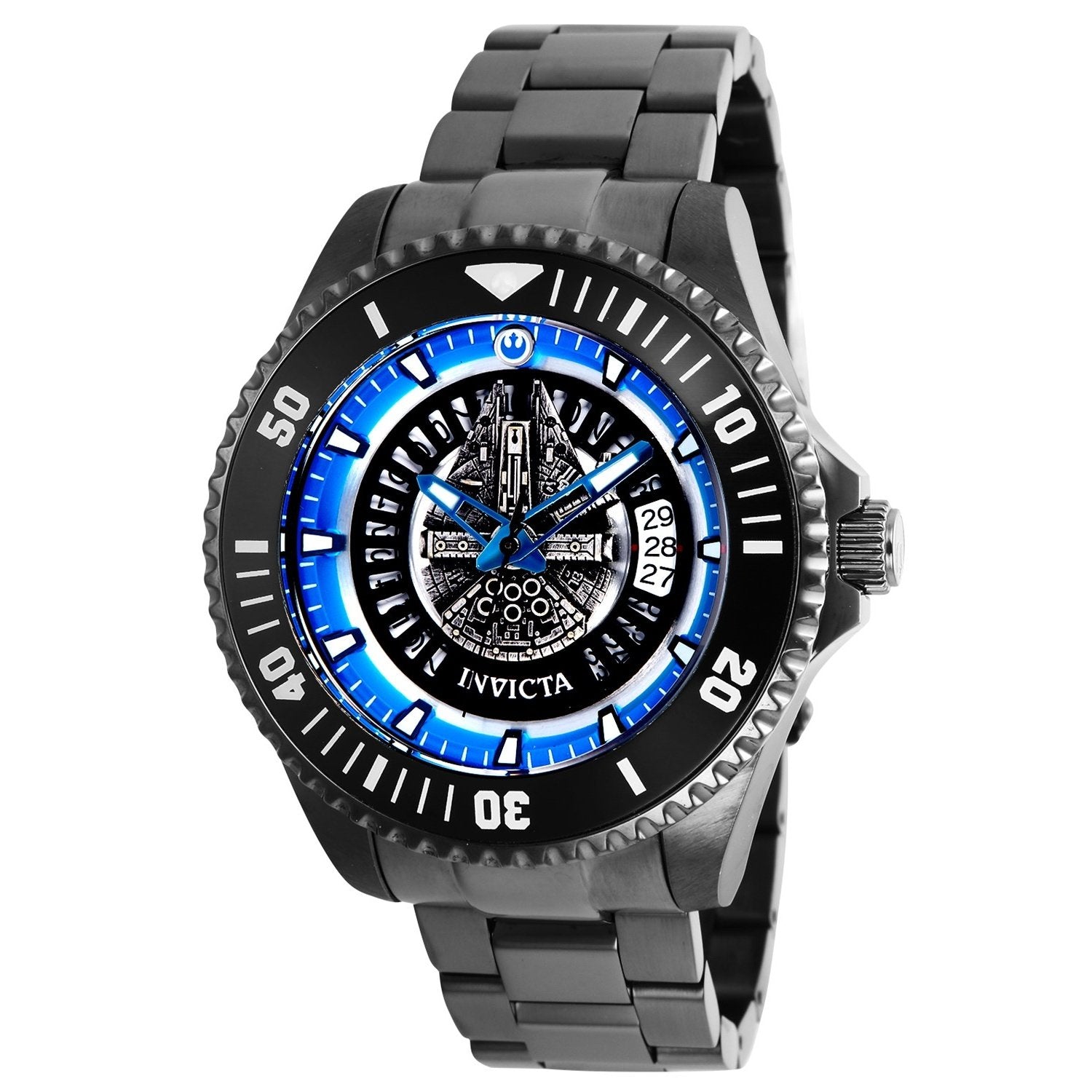 Invicta Men's 26559 Star Wars Millennium Falcon Automatic Gunmetal Sta ...