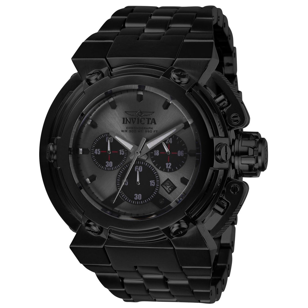 Invicta Men's 26576 Coalition Forces Black Stainless Steel Watch