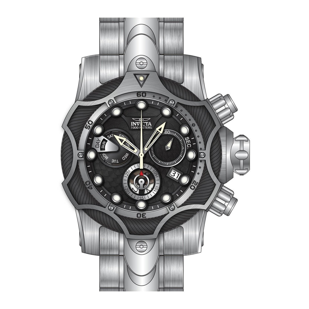 Invicta Men&#39;s 26650 Reserve Venom Stainless Steel Watch