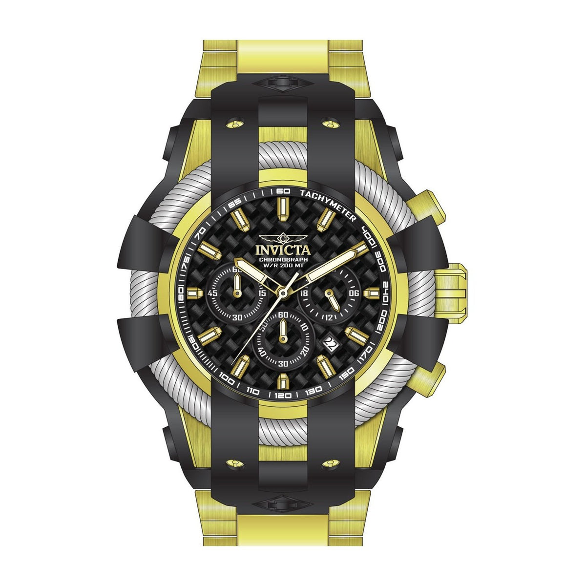 Invicta Men's 26673 Bolt Gold-Tone Stainless Steel Watch