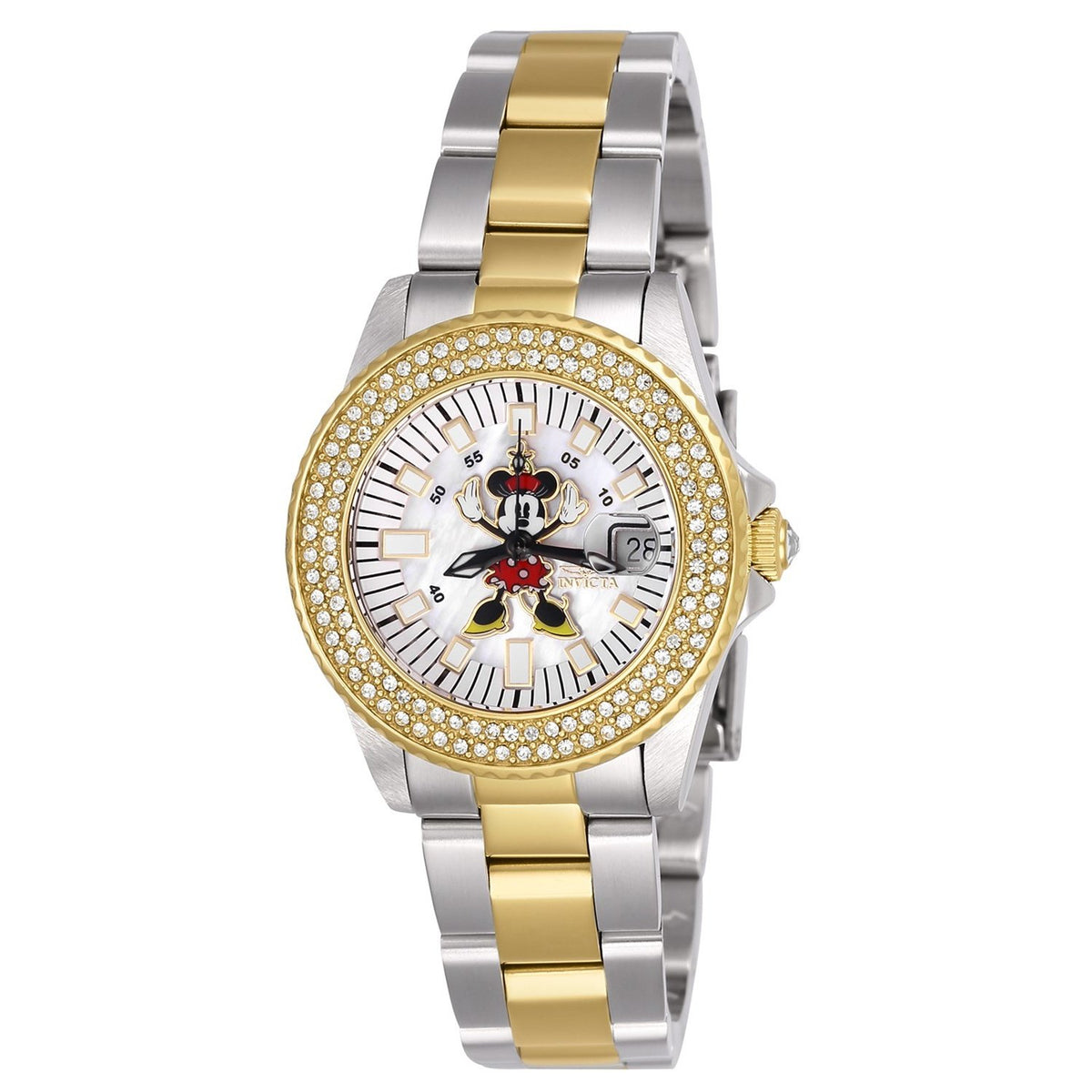 Invicta Women's 26742 Disney Minnie Mouse Gold-tone and Silver Stainless Steel Watch