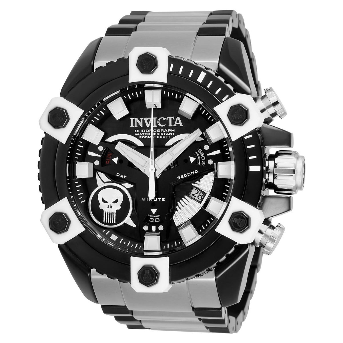 Invicta Men's 26762 Marvel Punisher Black Stainless Steel Watch