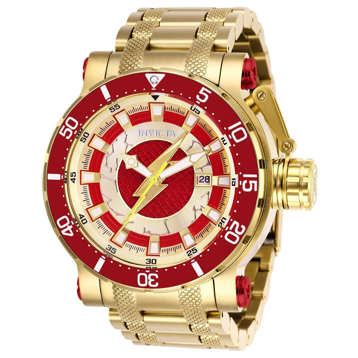 Invicta Men's 26827 DC Comics Flash Gold-Tone Stainless Steel Watch