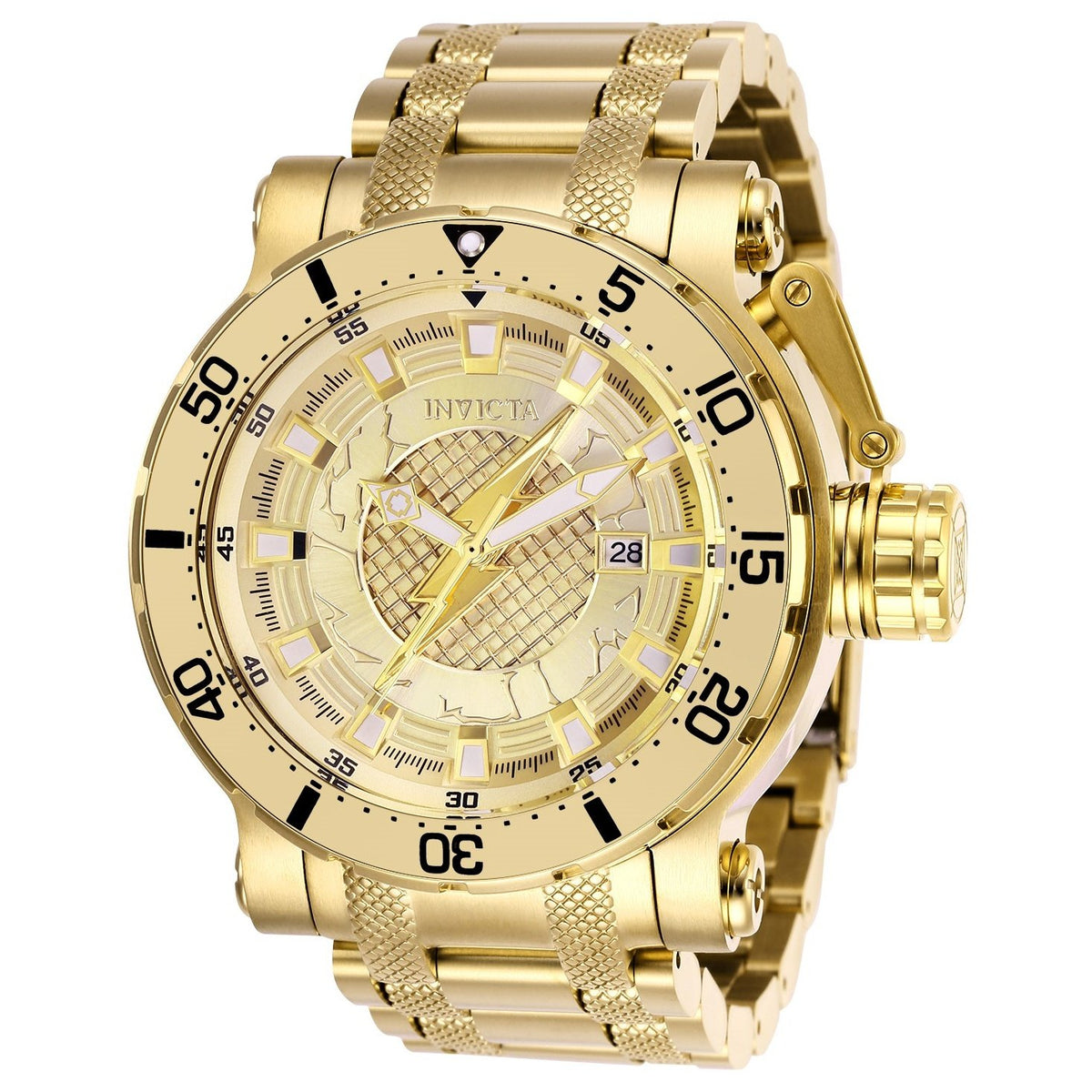 Invicta Men&#39;s 26829 DC Comics Flash Gold-Tone Stainless Steel Watch