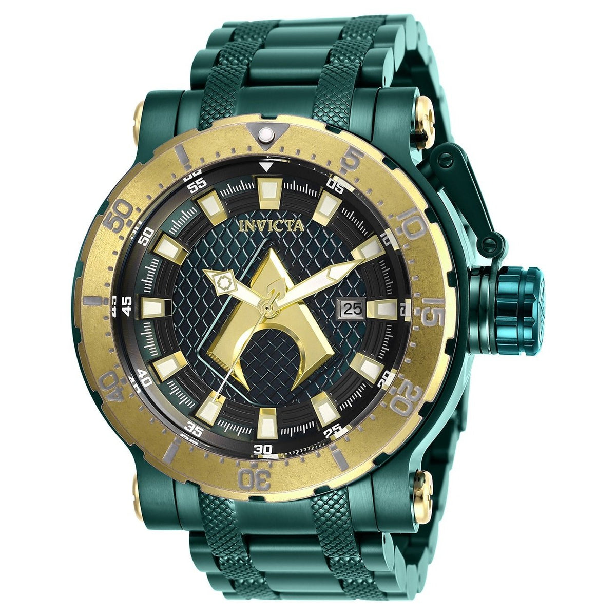 Invicta Men's 26830 DC Comics Aquaman Green Stainless Steel Watch