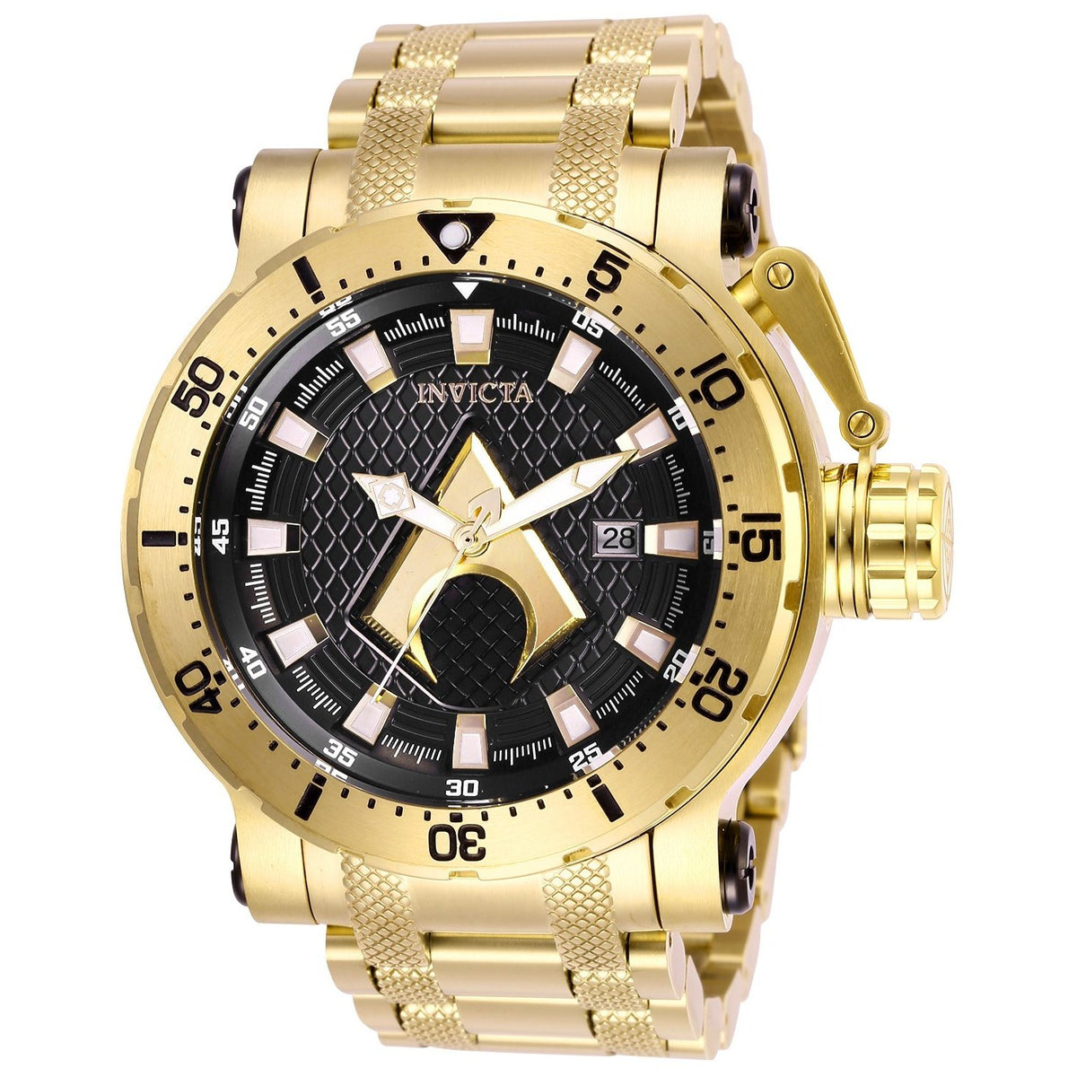 Invicta Men&#39;s 26833 DC Comics Aquaman Automatic Gold-Tone Stainless Steel Watch