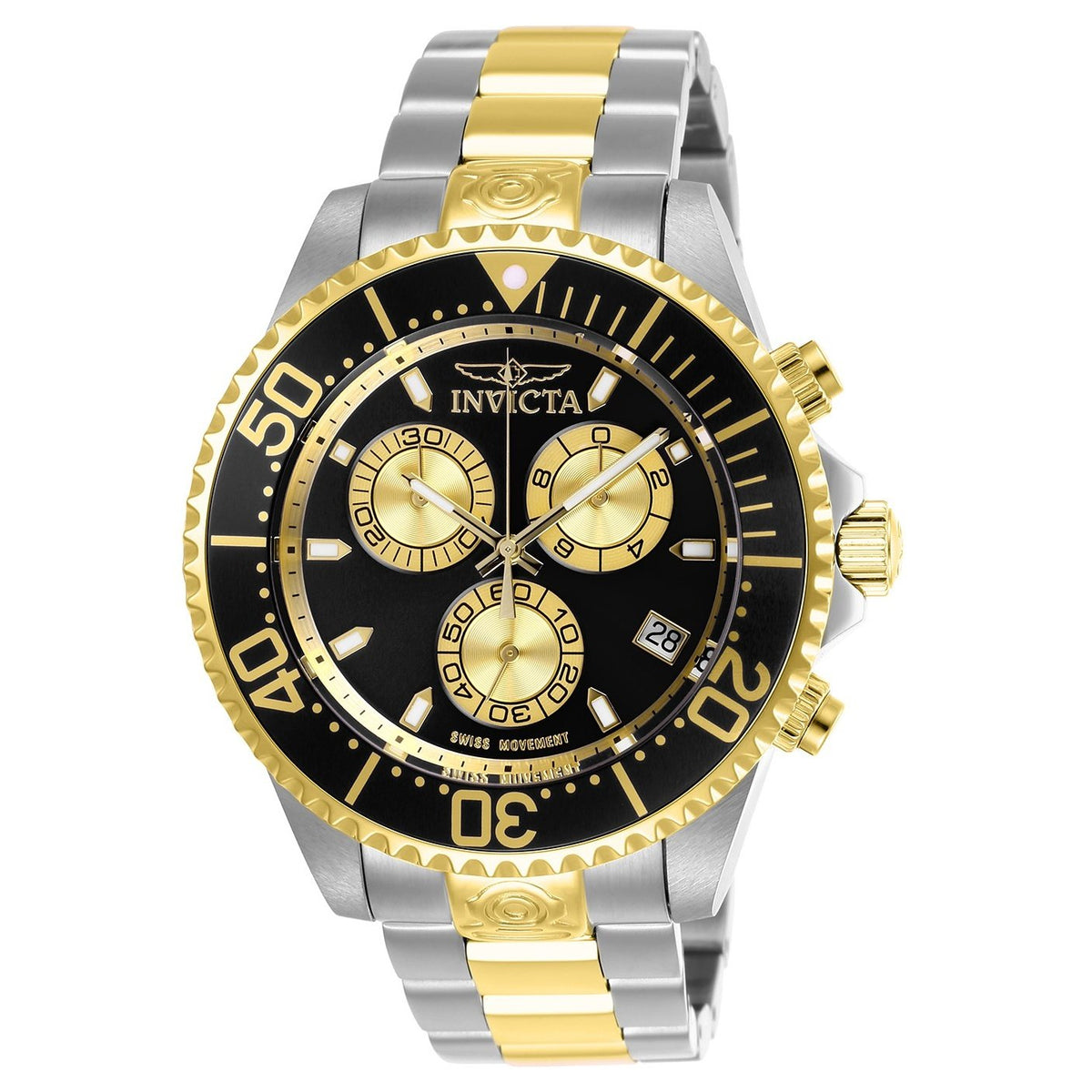 Invicta Men's 26850 Pro Diver Gold-Tone and Silver Stainless Steel Watch