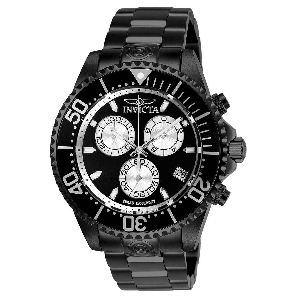 Invicta Men's 26852 Pro Diver Black Stainless Steel Watch