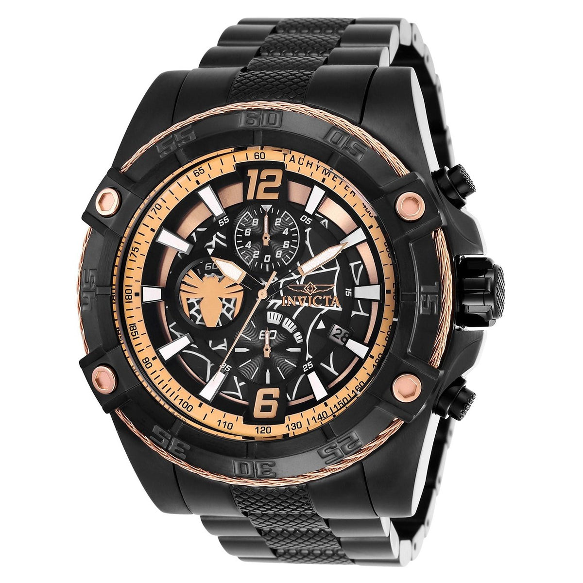 Invicta Men's 26858 Marvel Spiderman Black Stainless Steel Watch