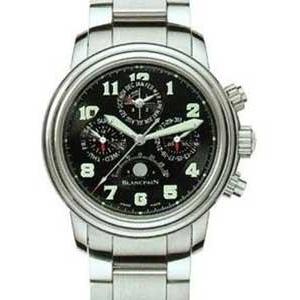Blancpain Men&#39;s 2685F-1130-71 Leman Chronograph Stainless Steel Watch