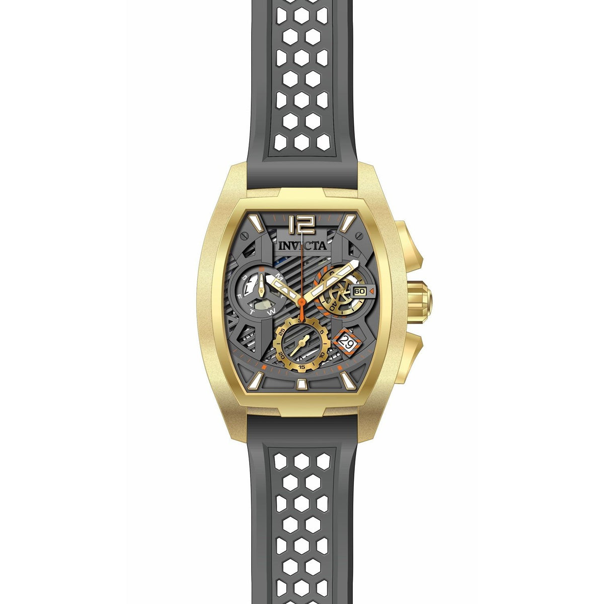 Invicta Men's 26886 S1 Rally Diablo Grey Silicone Watch