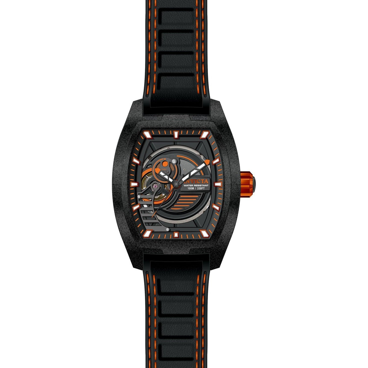 Invicta Men's 26893 S1 Rally Diablo Automatic Black Leather Watch