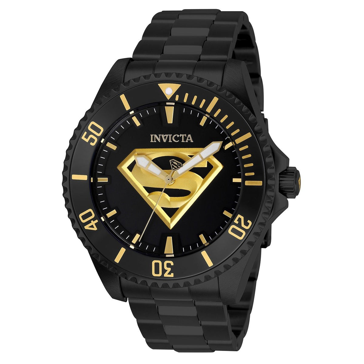 Invicta Men&#39;s 26897 DC Comics Superman Automatic Black Stainless Steel Watch