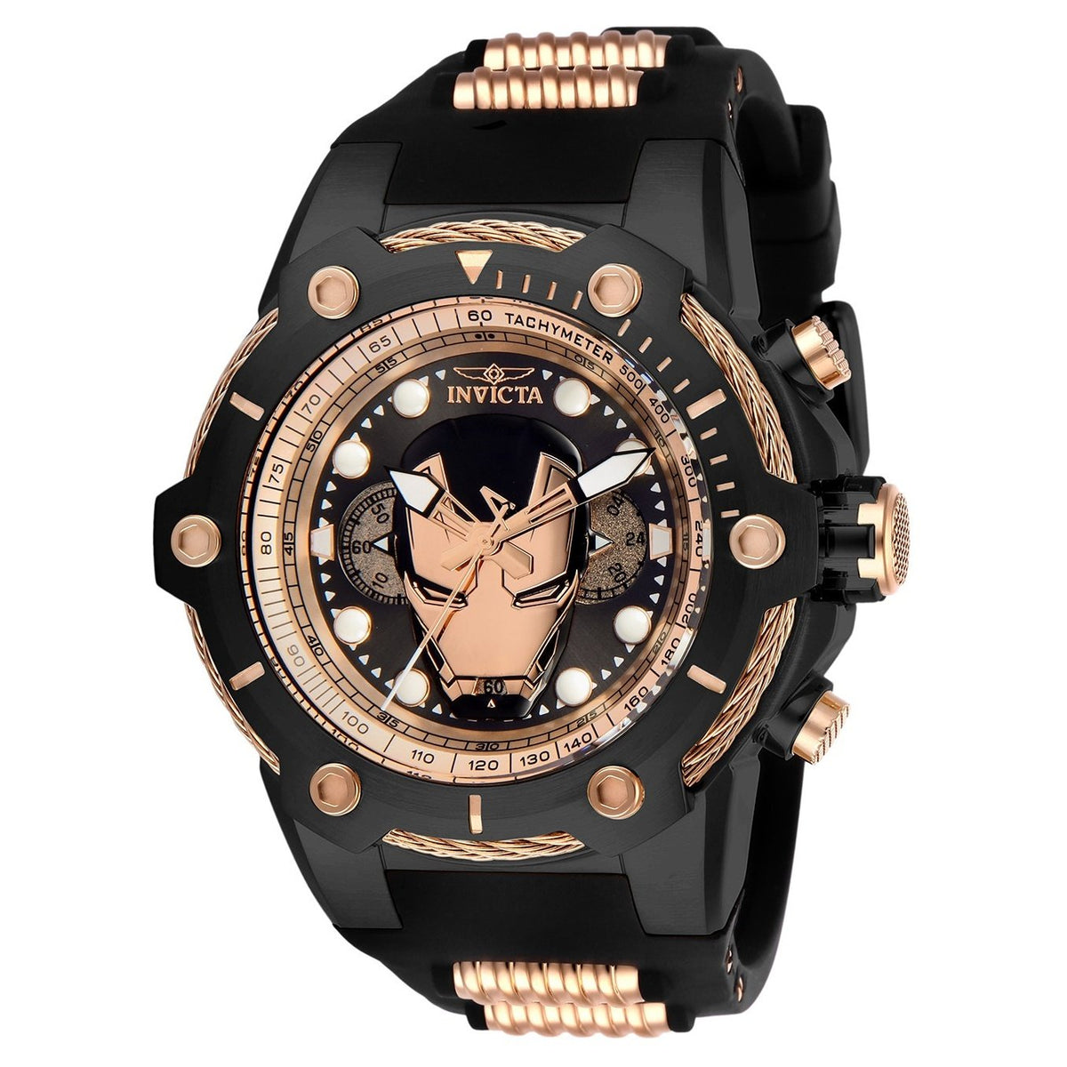 Invicta Men&#39;s 26913 Ironman Black Stainless Steel Watch