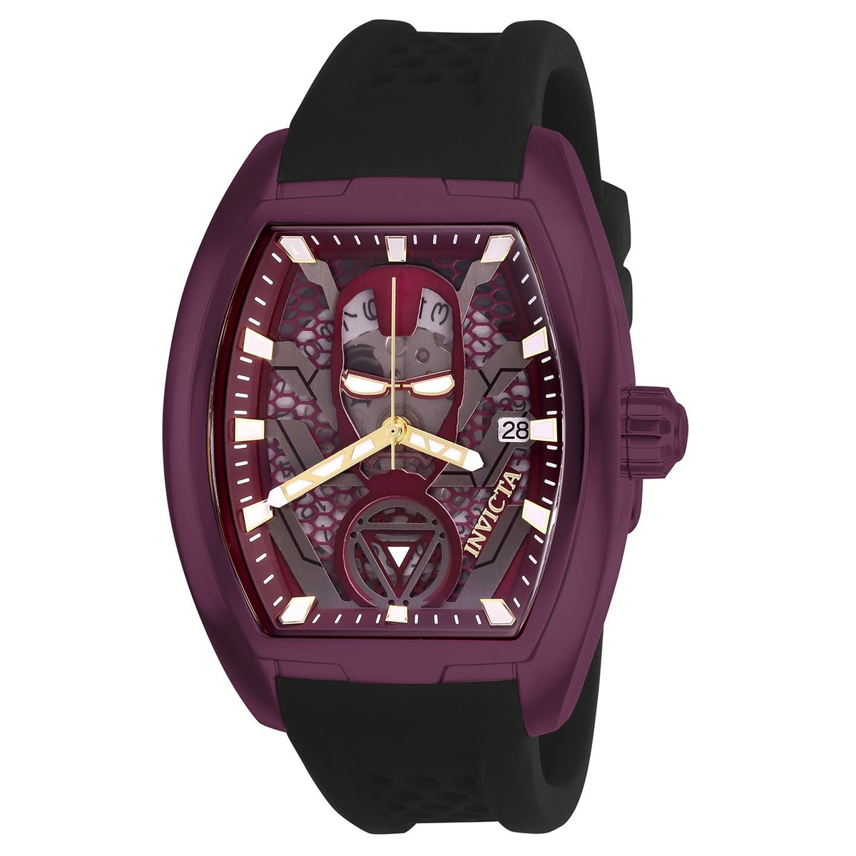 Invicta Men's 26931 Marvel Ironman Automatic Black Silicone Watch