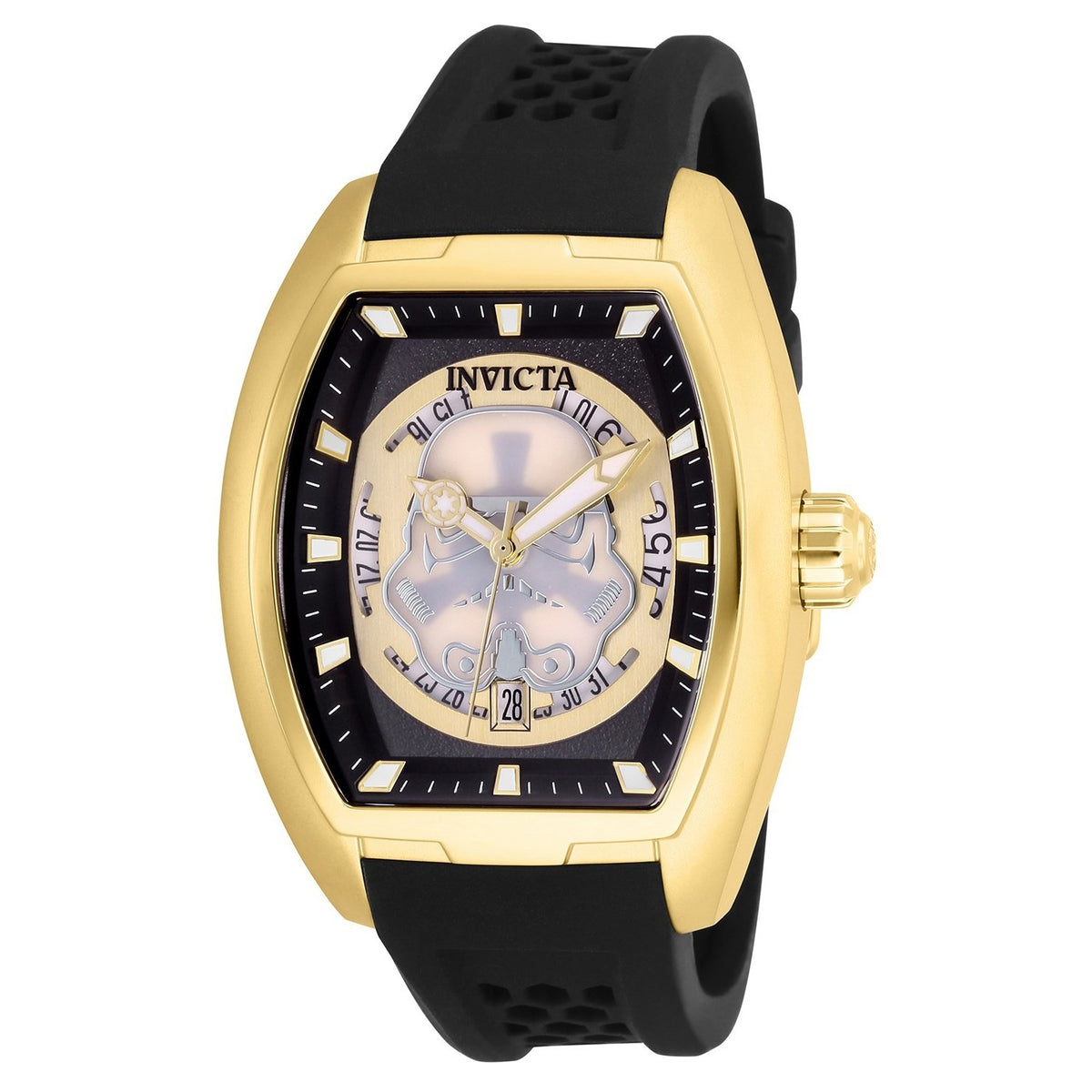 Invicta Men's 26937 Star Wars Stormtrooper Automatic Black Silicone Watch