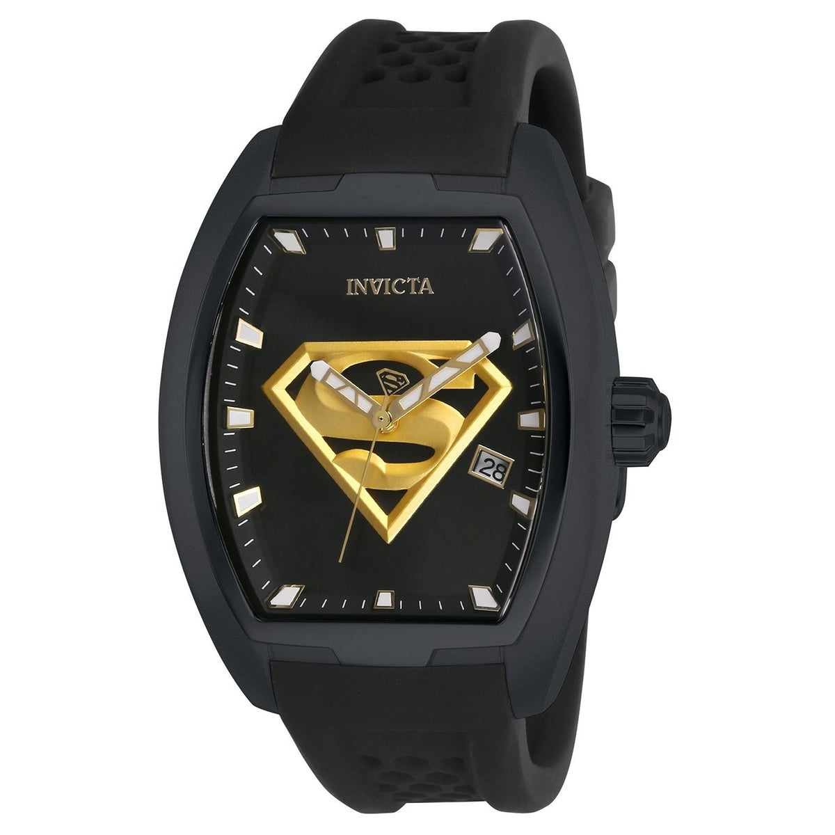 Invicta Men's 26945 DC Comics Superman Automatic Black Silicone Watch