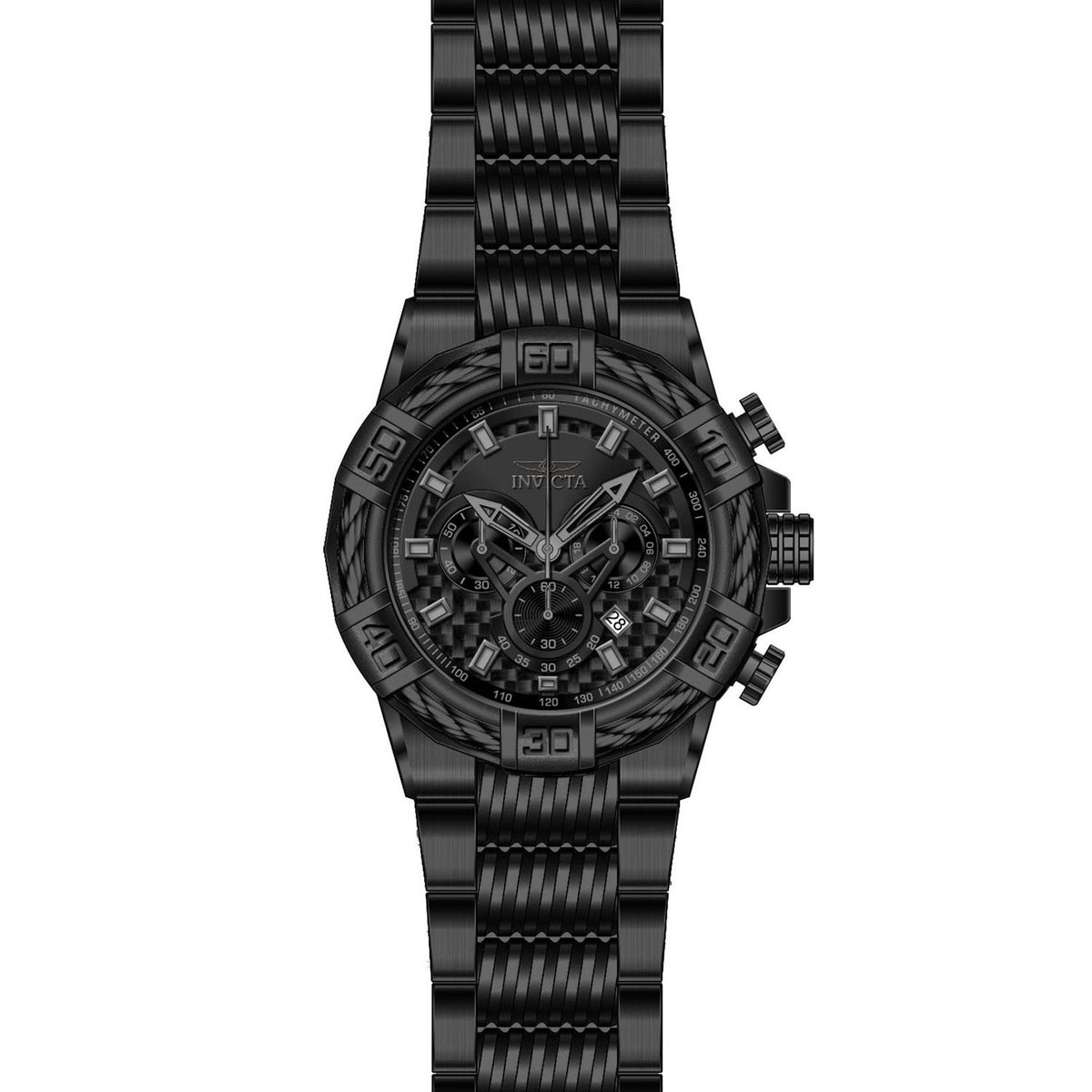 Invicta Men's 27064 Bolt Black Stainless Steel Watch