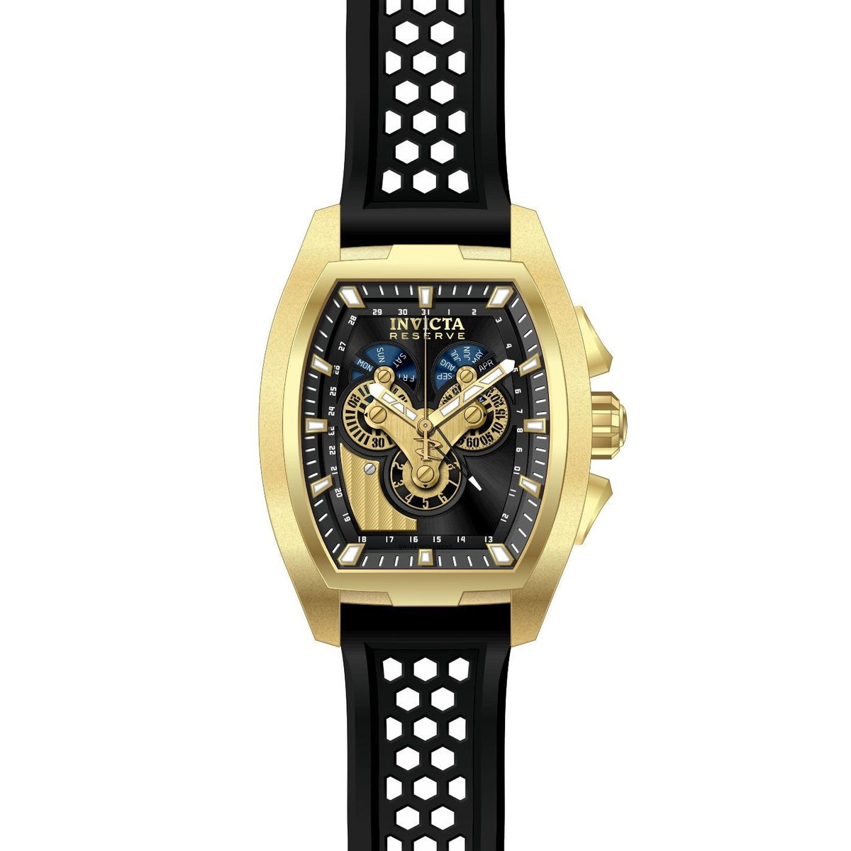 Invicta Men's 27087 Reserve Black Silicone Watch