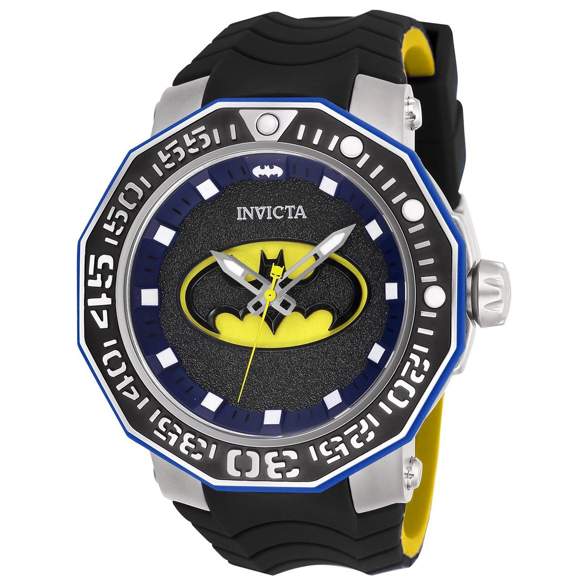 Invicta Men&#39;s 27092 DC Comics Batman Automatic Black Silicone Watch