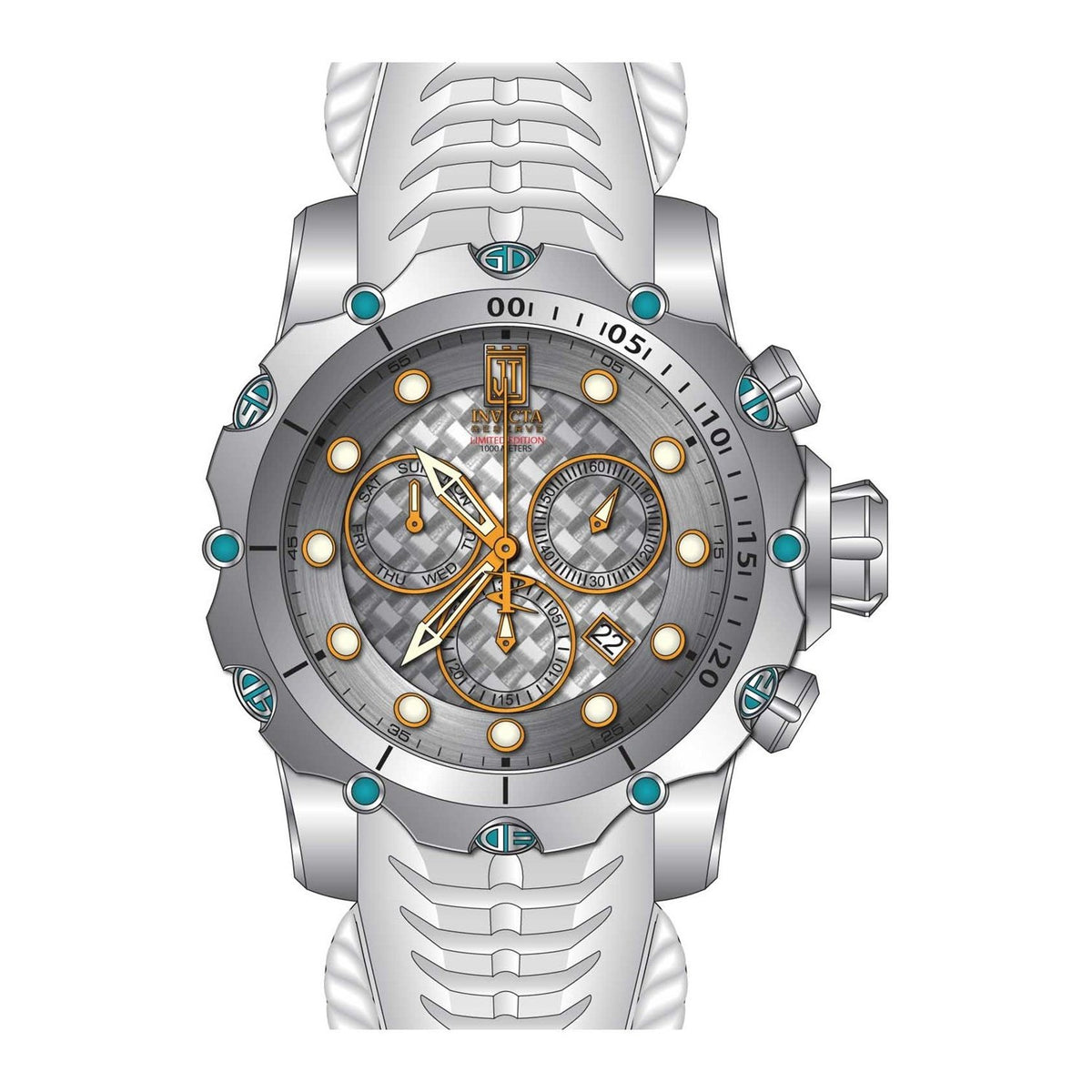 Invicta Men's 27104 Jason Taylor White Silicone Watch
