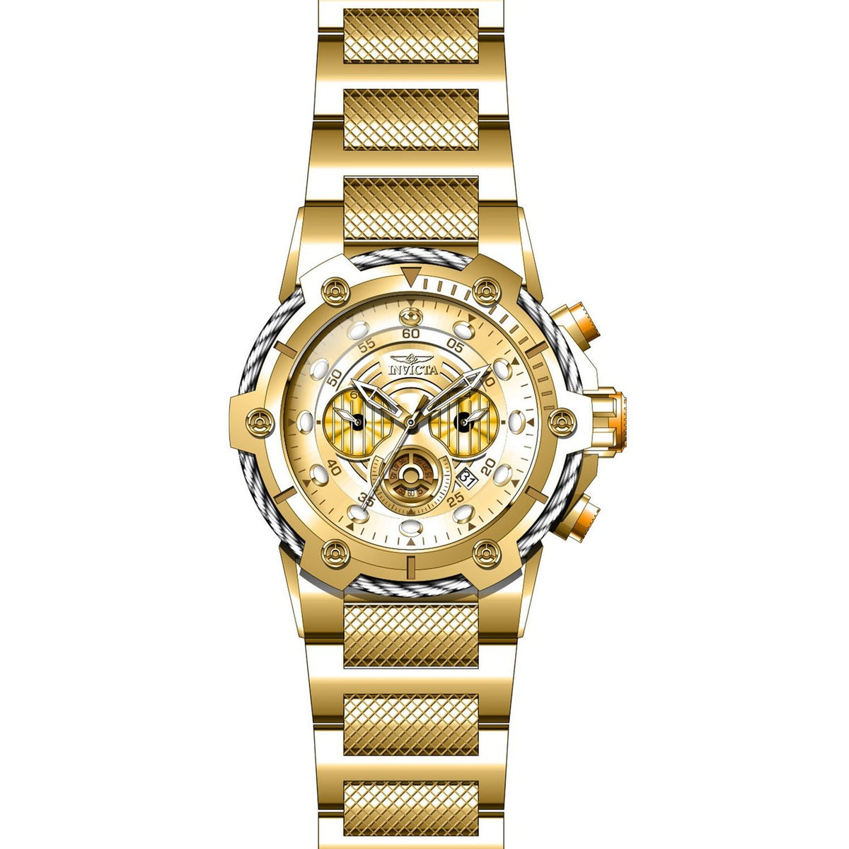 Invicta Men&#39;s 27115 Star Wars C-3PO Gold-Tone Stainless Steel Watch