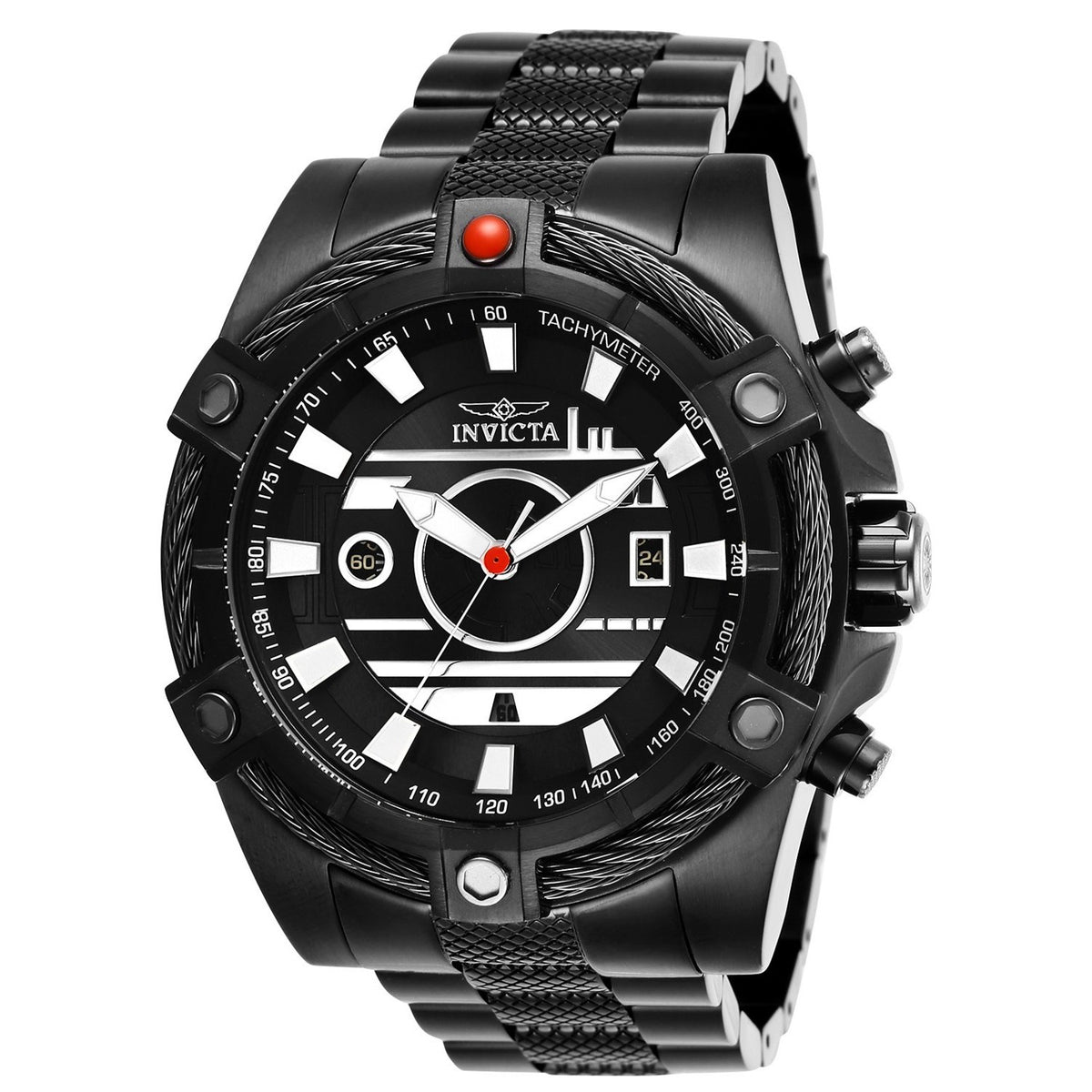 Invicta Men's 27249 Star Wars Hans Solo Black Stainless Steel Watch