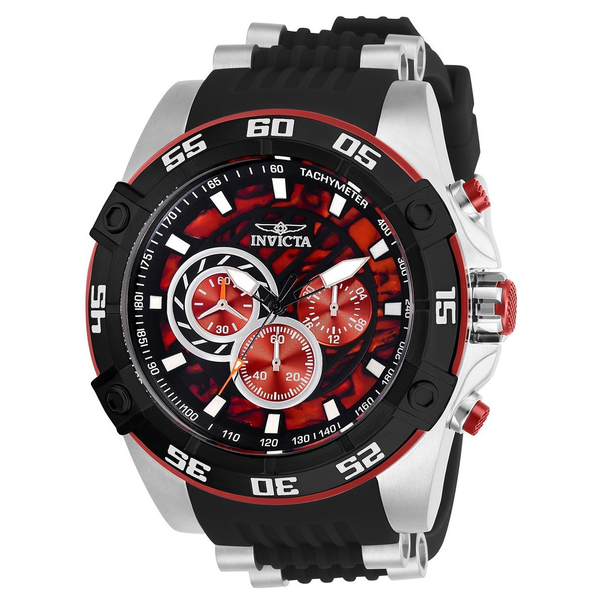 Invicta Men's 27252 Speedway Scuba Black and Silver Inserts Polyurethane and Stainless Steel Watch