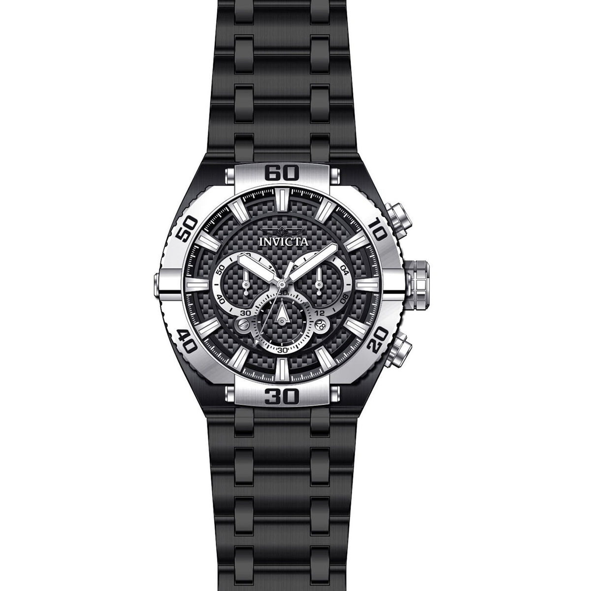 Invicta Men&#39;s 27260 Coalition Forces Black Stainless Steel Watch