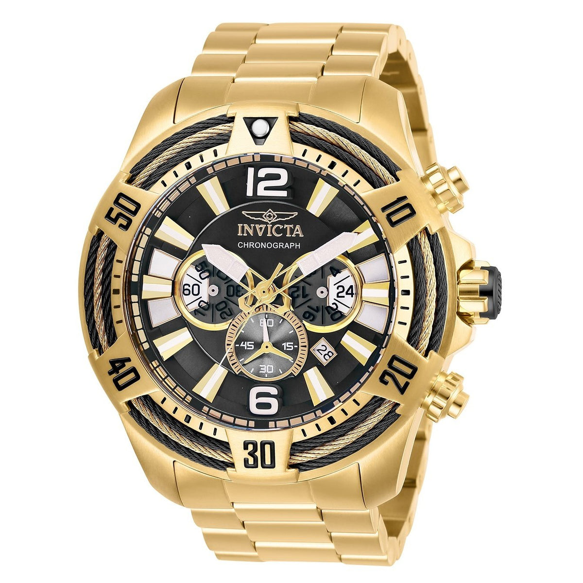 Invicta Men&#39;s 27266 Bolt Gold-Tone Stainless Steel Watch