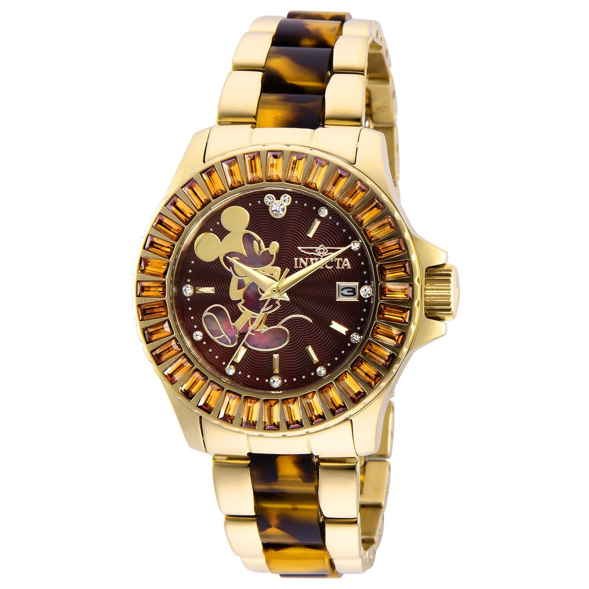 Invicta Women's 27275 Disney Mickey Mouse Gold-Tone Stainless Steel Watch
