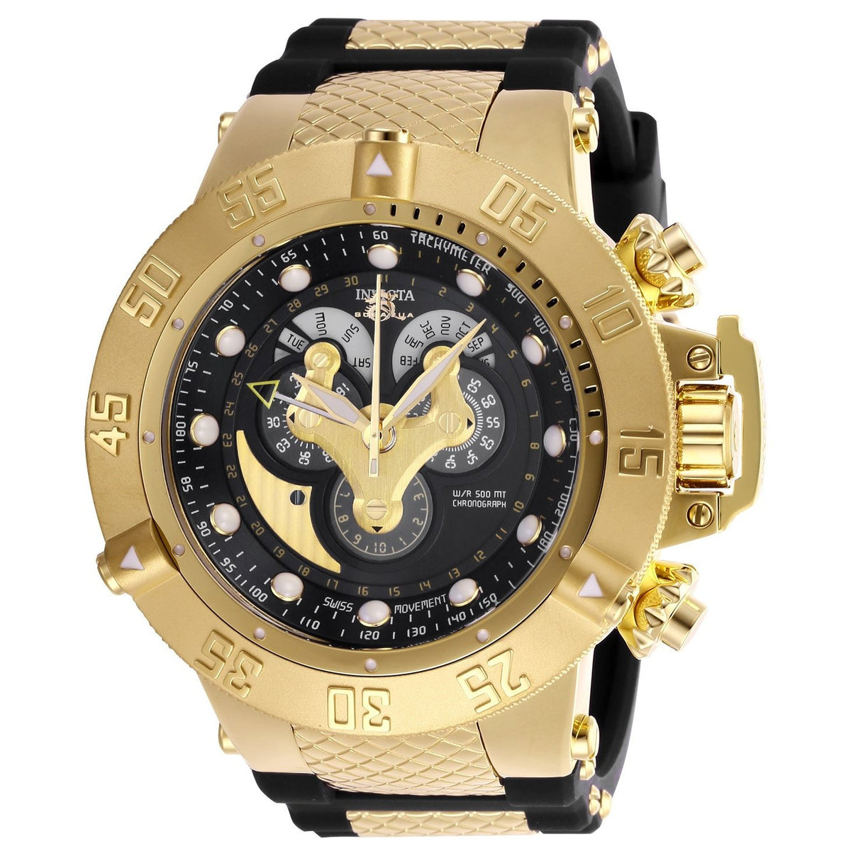 Invicta Men's 27314 Subaqua Noma III Black and Gold-Tone Inserts Silicone Watch