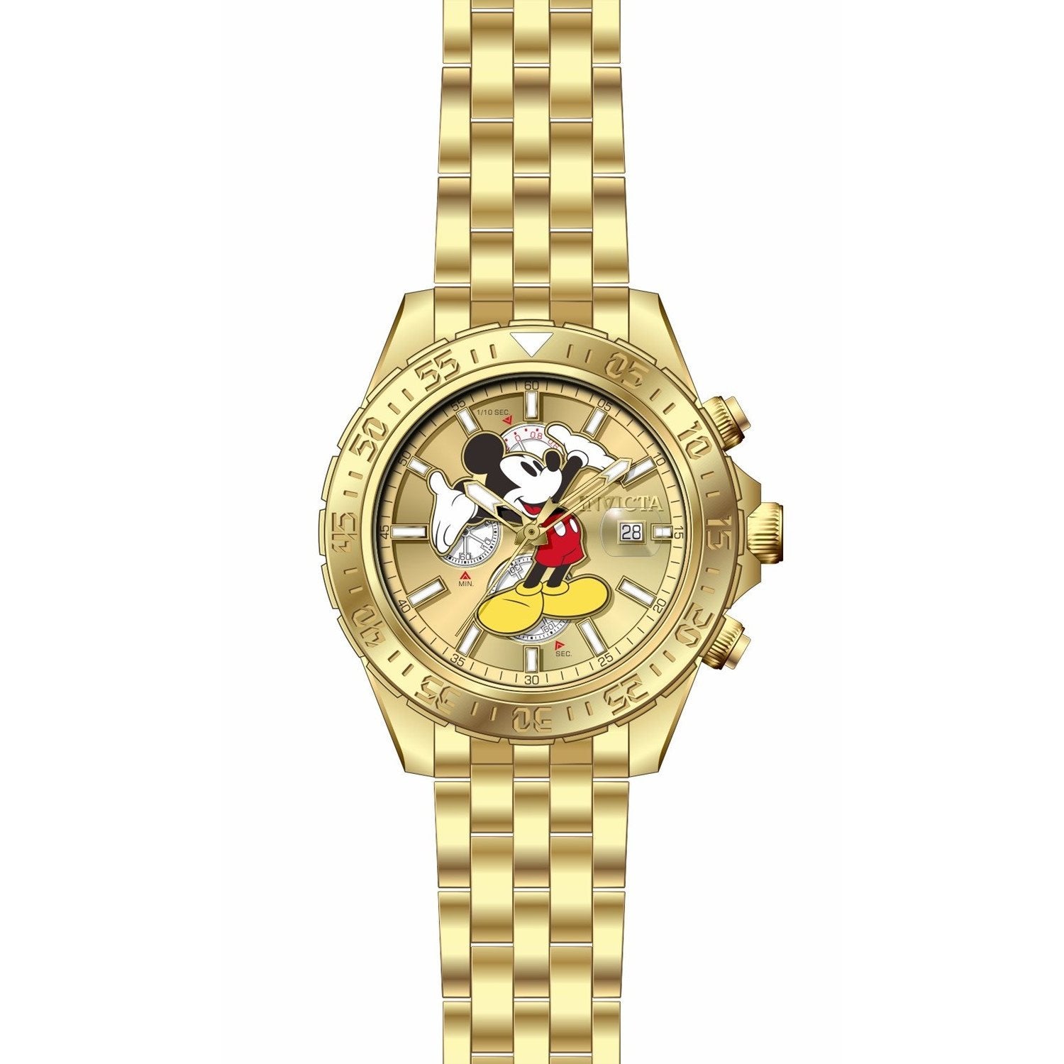 Invicta Men's Invicta Uhren Gold Invicta Men's 27376 Disney